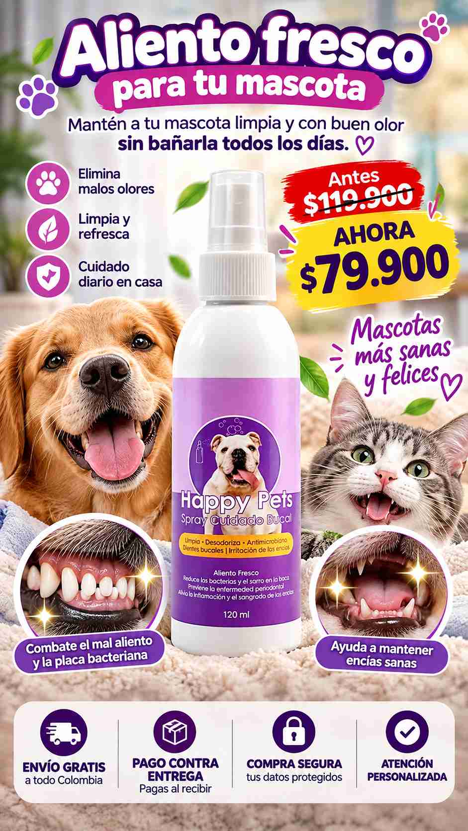 SPRAY CUIDADO BUCAL MASCOSTAS