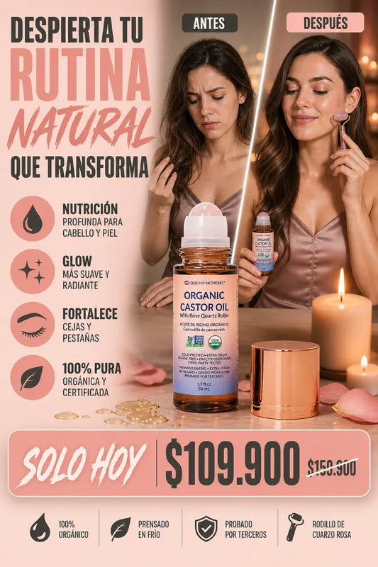 CASTOR OIL ROSE QUARTZ ROLL-ON