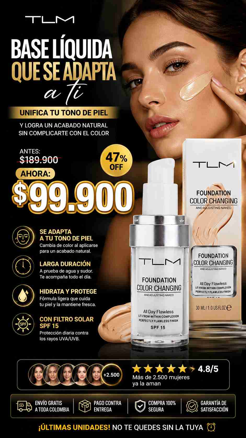 TLM FOUNDATION BASE DE MAQUILLAJE