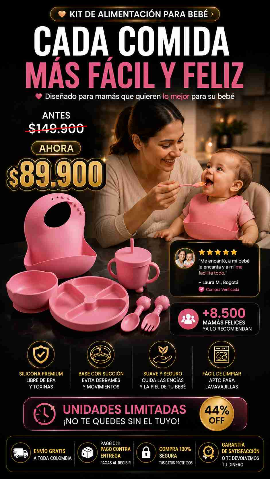 Kit Para Bebés Premium silicona bebe