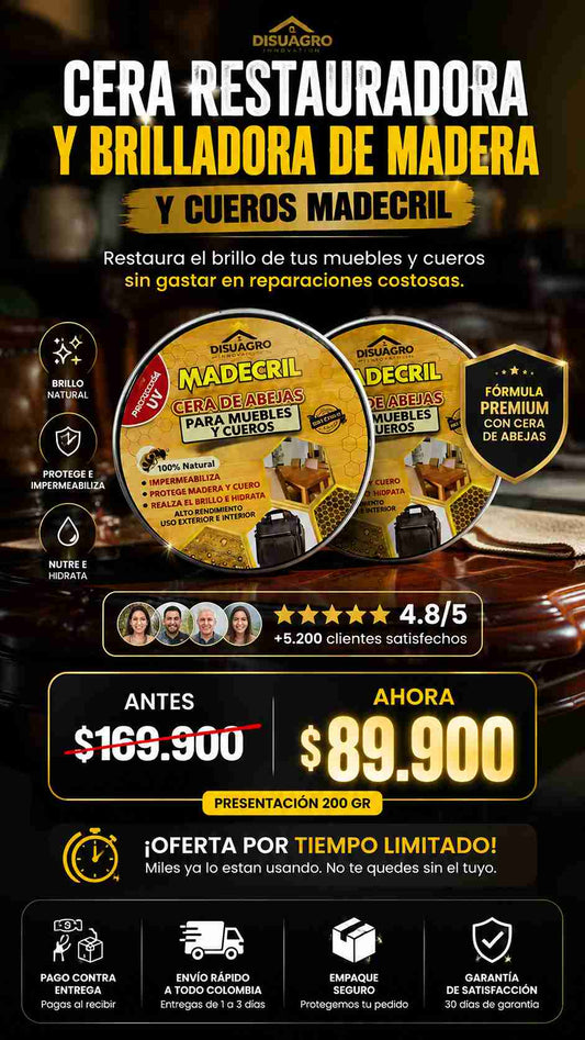 CERA RESTAURADORA Y BRILLADORA DE MADERA