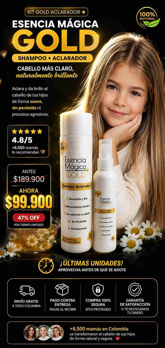 Kit GOLD aclarador esencia mágica