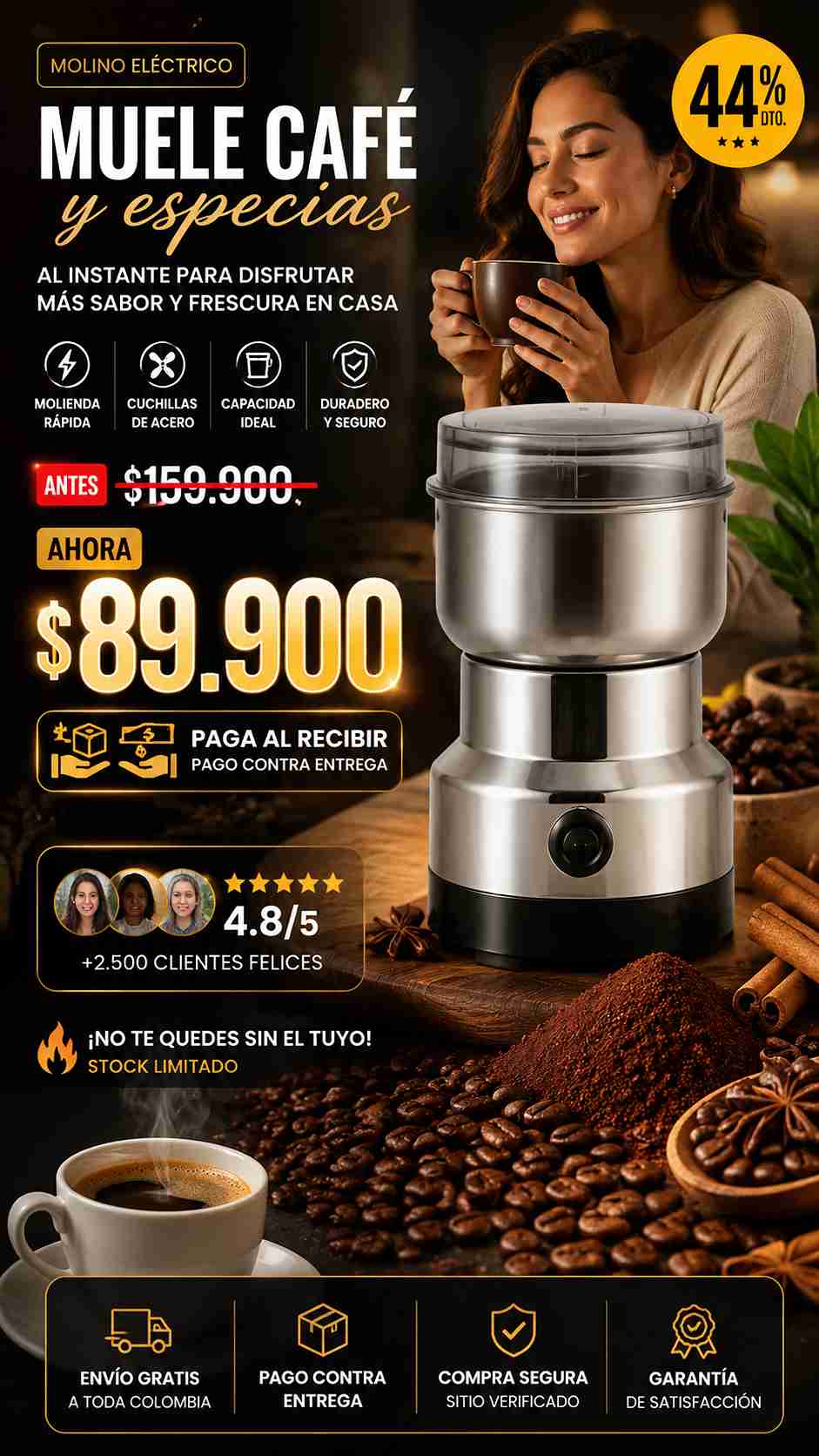 Molino De Cafe Y Especias