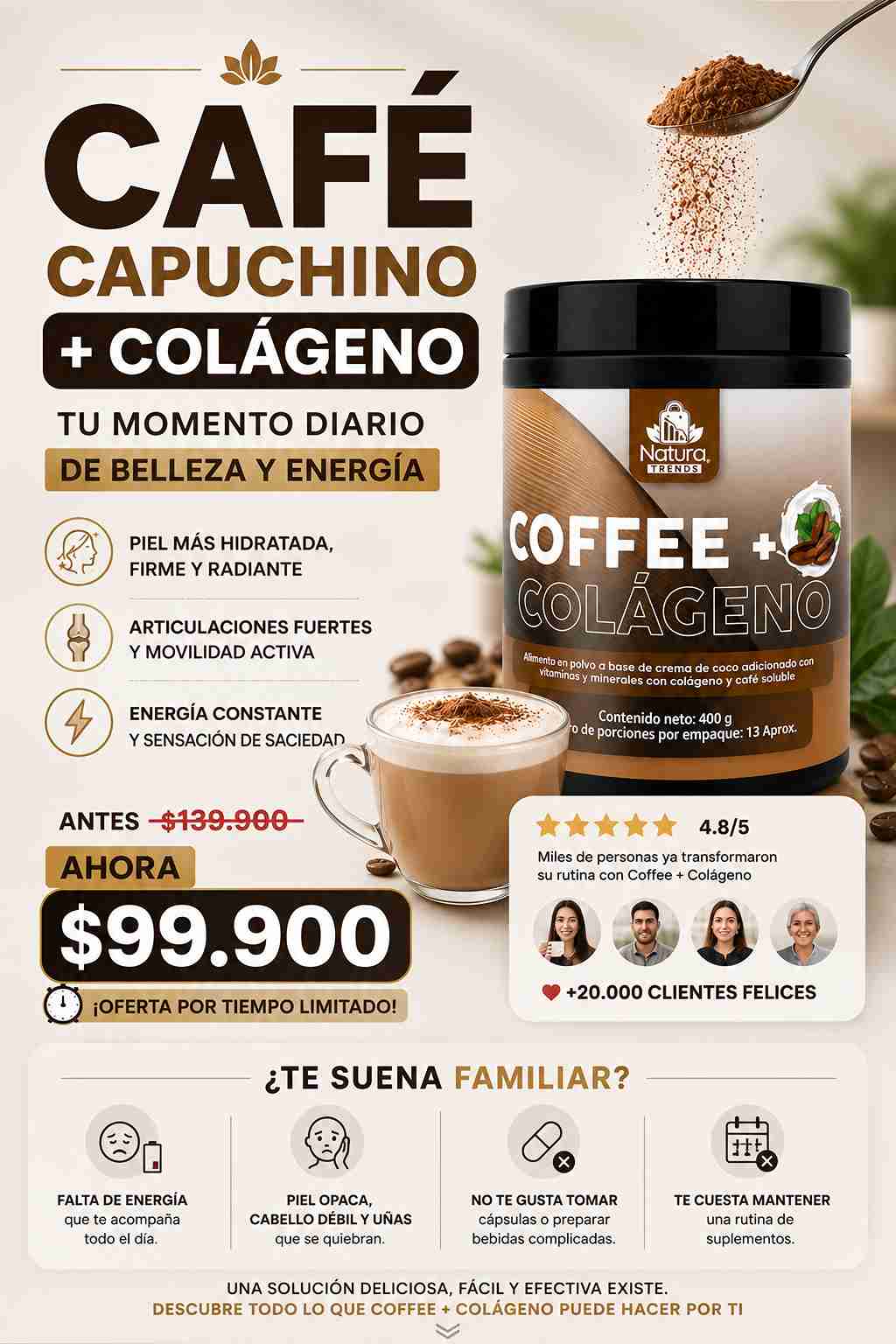 CAFE CAPUCHINO CON COLAGENO