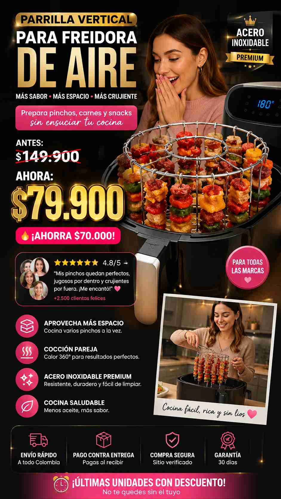 Parrilla para Air Fryer