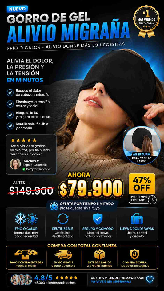 Gorro Para Migraña Alivio Compresa
