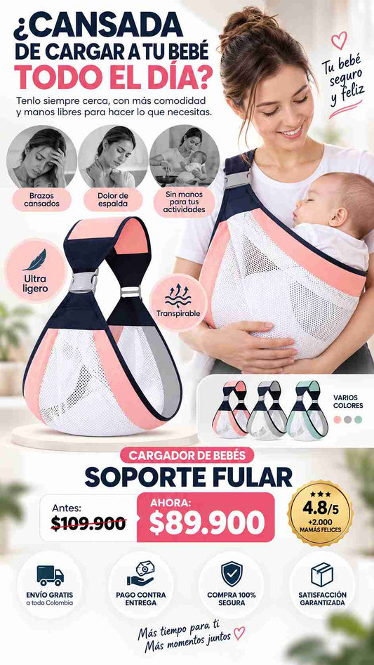 Cargador de bebes soporte fular