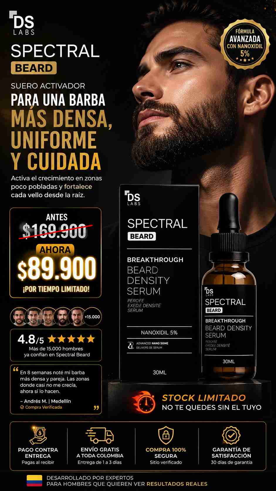 DS LABS SPECTRAL BRD-SERUM 30ML
