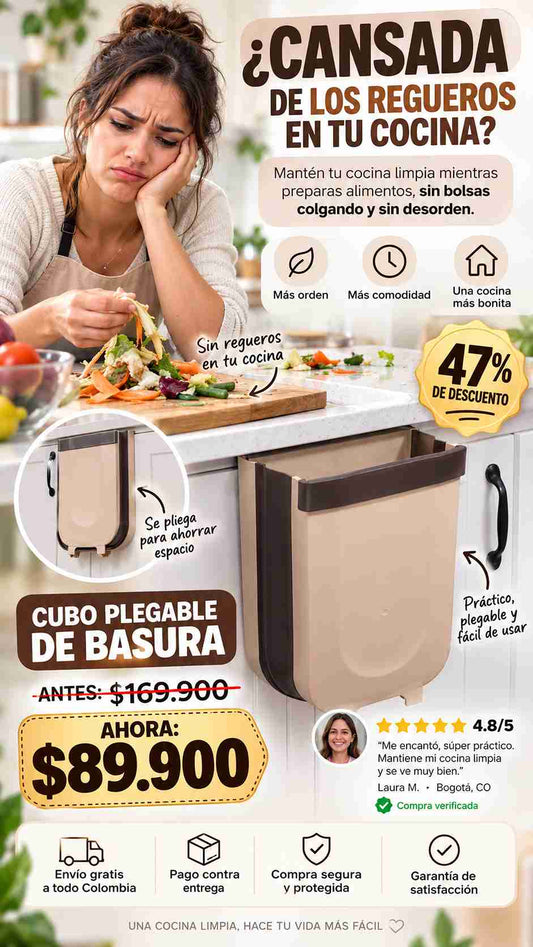 CUBO PLEGABLE DE BASURA