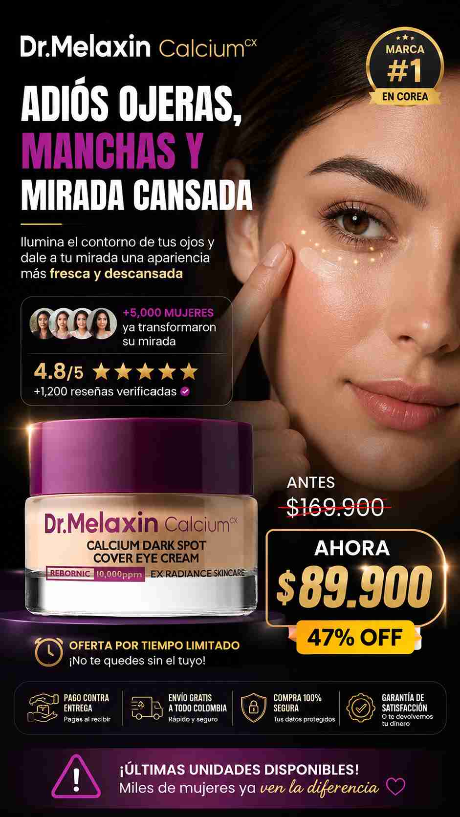 DR. MELAXIN CALCIUM COVER EYE 6Og