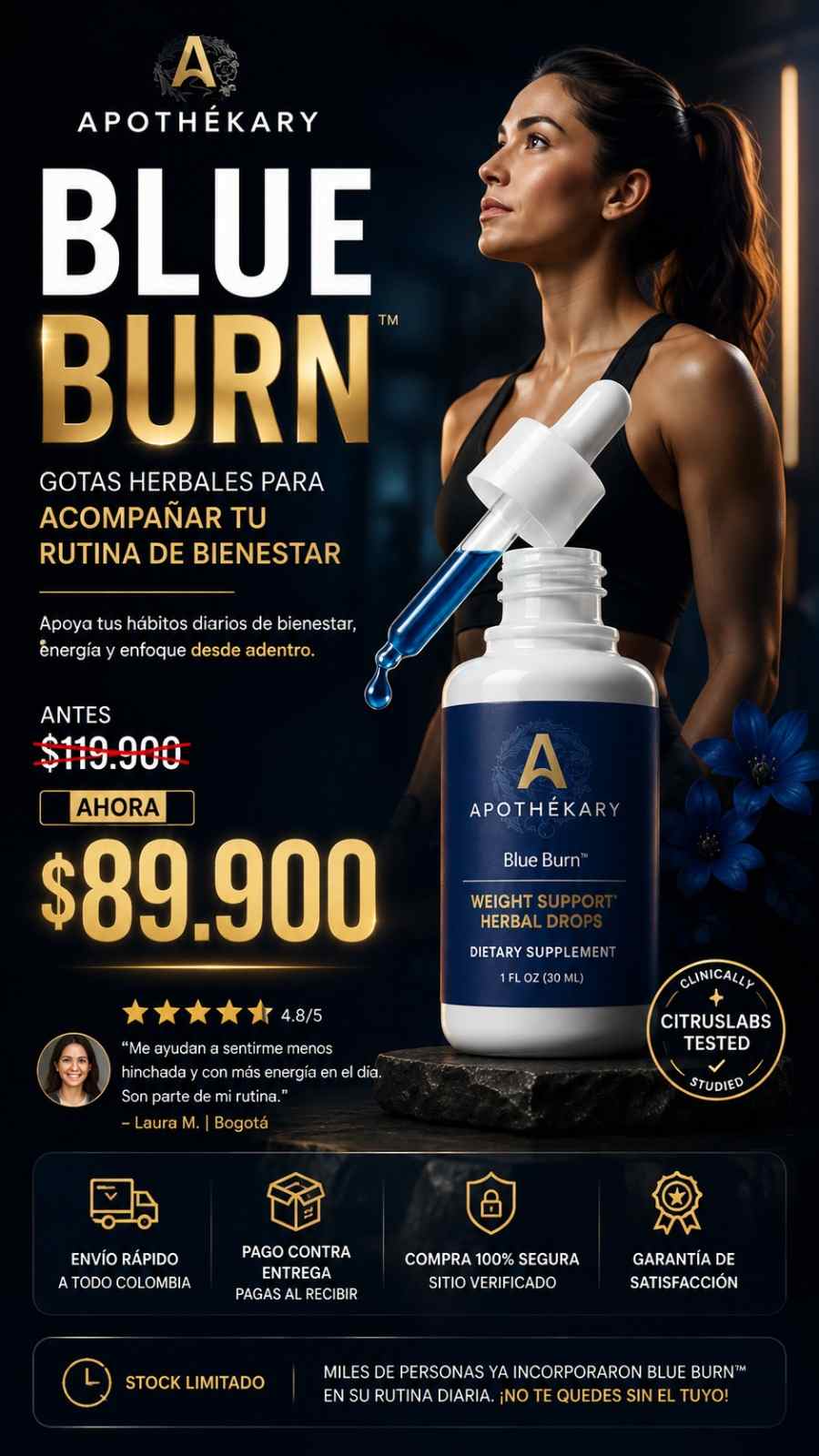 APOTHEKARY BLUE BURN